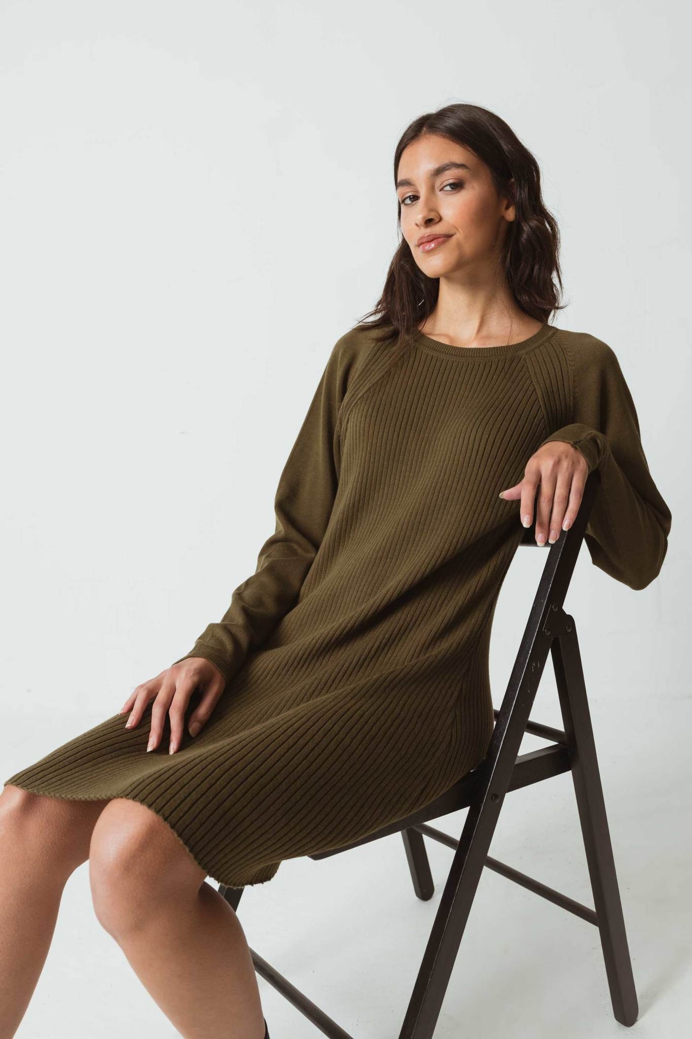 Skunkfunk Skfk, Rosane Dress, dark olive, XS