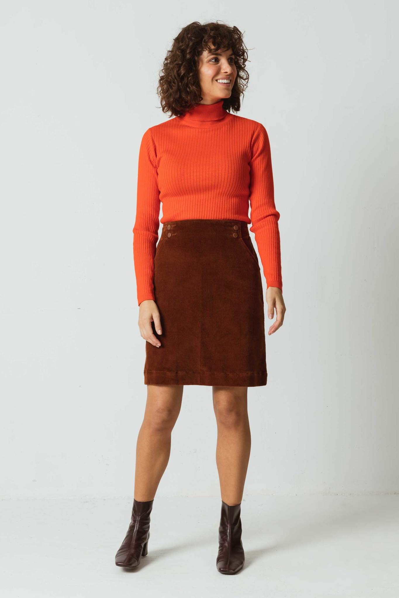 Skunkfunk Skfk, Kexaa Skirt, brown, M (40)