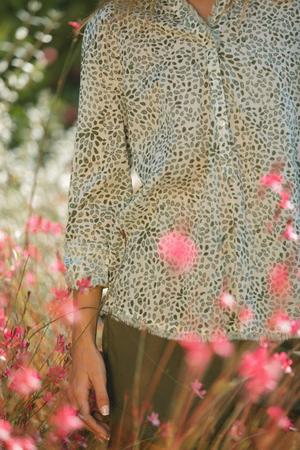 Atelier Marée Atelier Marée, Malika Blouse, khaki print, M