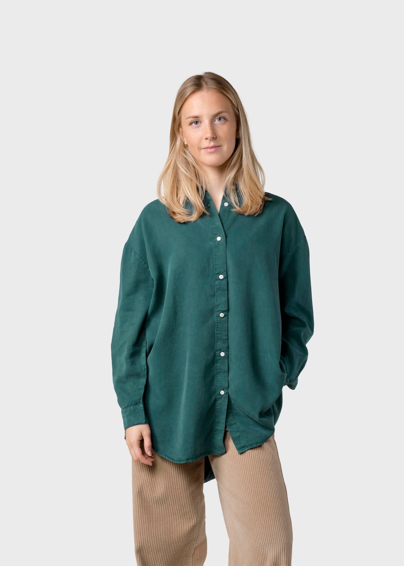 Klitmøller Klitmøller, Ofelia Shirt, moss green, XS