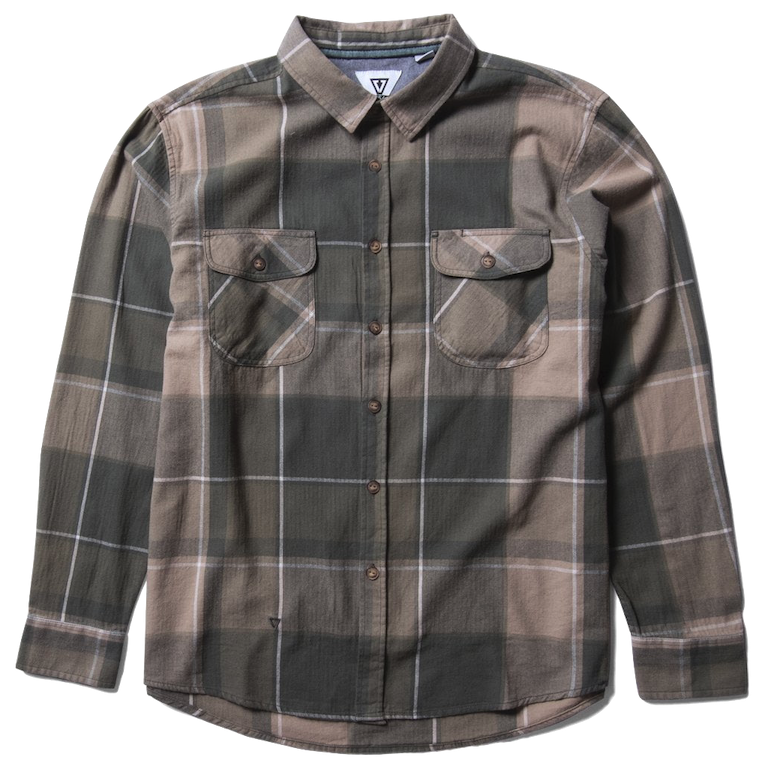 Vissla Vissla, Central Coast ls Flannel, vintage green, S