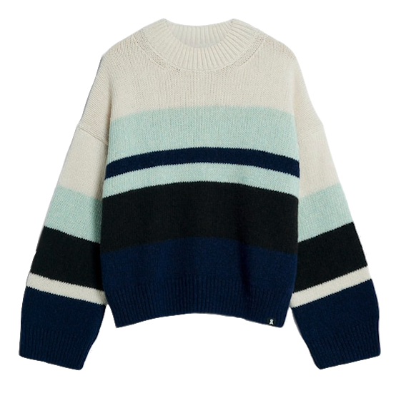 Armedangels Armedangels, Sadnaa Stripe, blue oatmilk, S