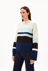 Armedangels Armedangels, Sadnaa Stripe, blue oatmilk, S