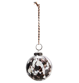 Madam Stoltz Madam Stoltz, Hanging Glass Ball, clear brown white