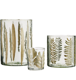 Madam Stoltz Madam Stoltz, Glass Votives, clear green, 3er Set