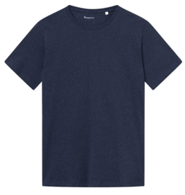 KnowledgeCotton Apparel KnowledgeCotton, Agnar T-Shirt, blue mel., XL