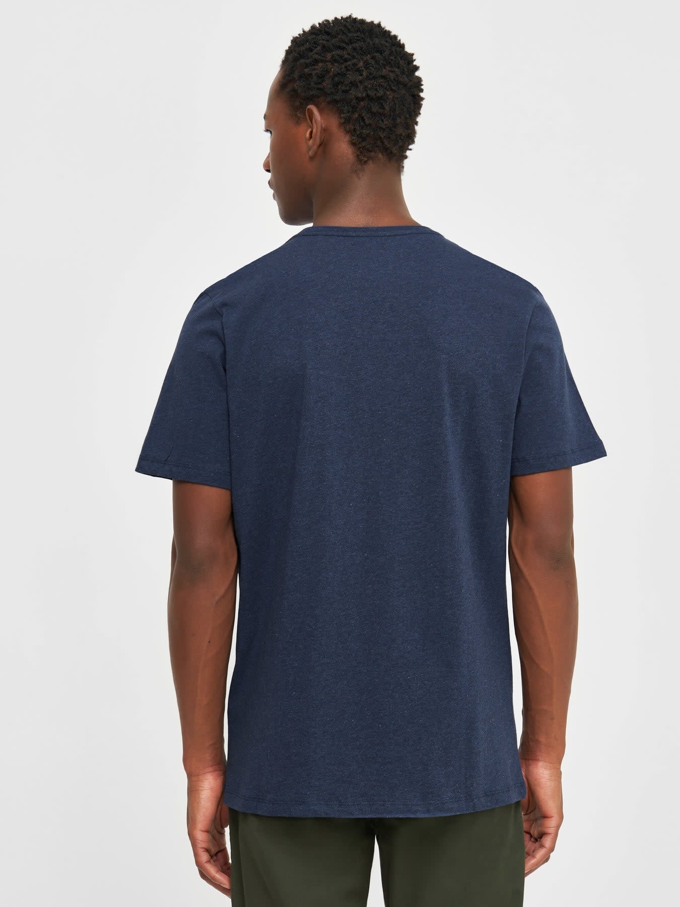 KnowledgeCotton Apparel KnowledgeCotton, Agnar T-Shirt, blue mel., M