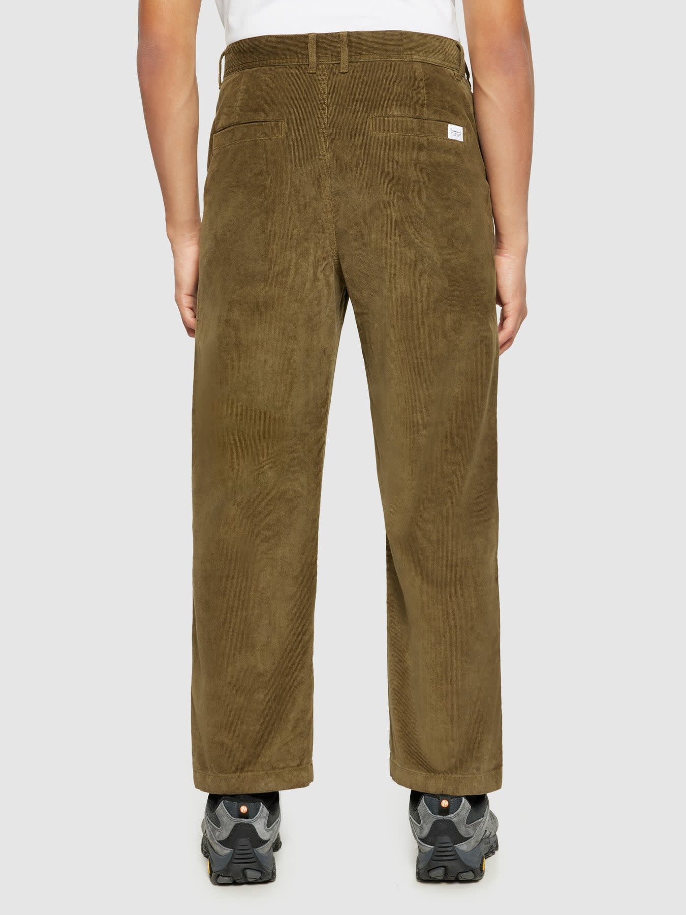 KnowledgeCotton Apparel KnowledgeCotton, Flint Wide Corduroy Pants, dark olive, 33/34