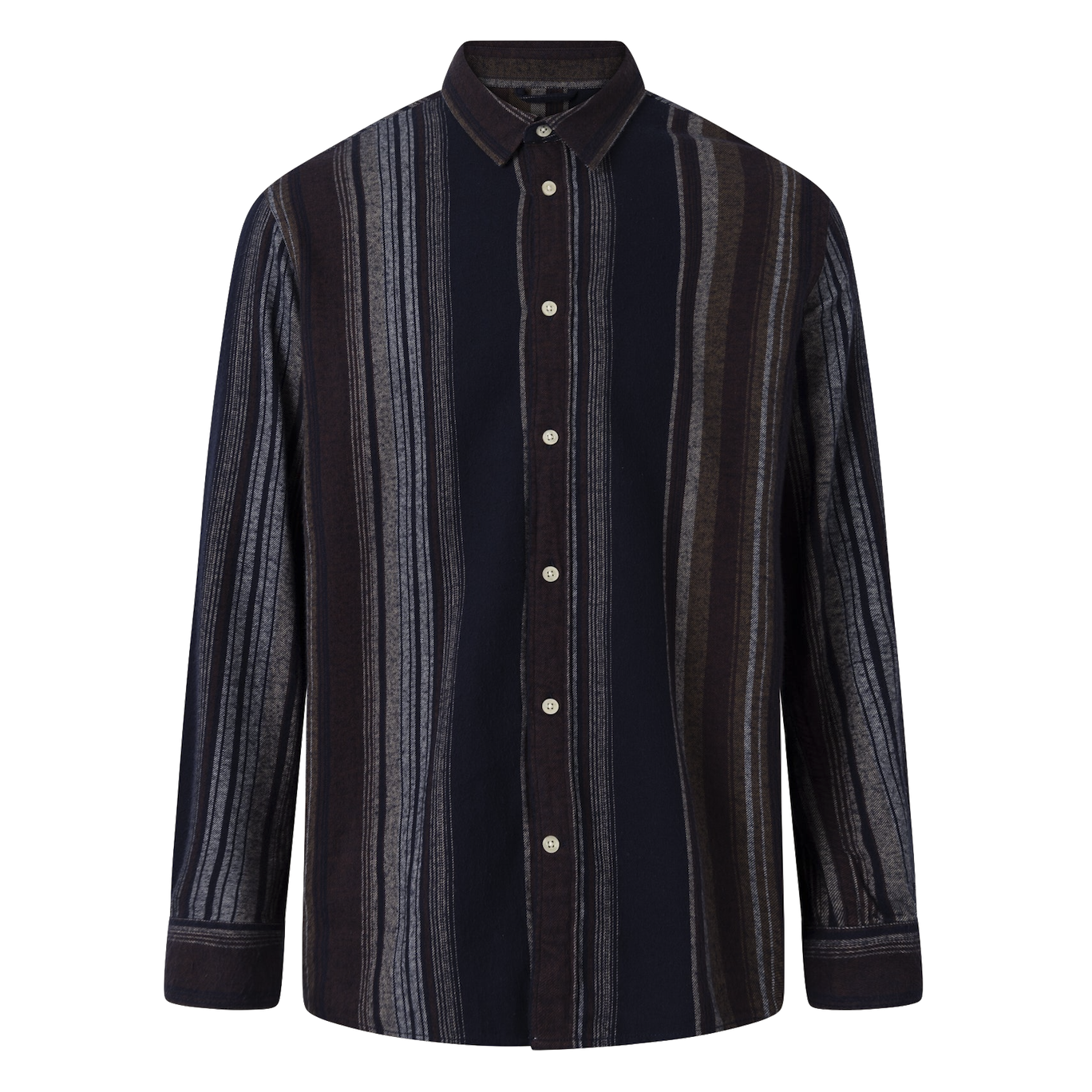KnowledgeCotton Apparel KnowledgeCotton, Loose Fit Striped Shirt, multi, M
