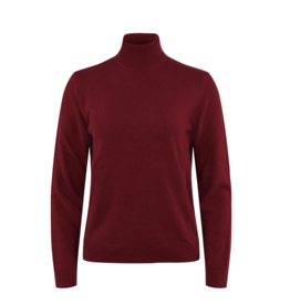 KnowledgeCotton Apparel KnowledgeCotton, Lambswool Roll Neck, rhubarb, M