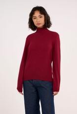 KnowledgeCotton Apparel KnowledgeCotton, Lambswool Roll Neck, rhubarb, M