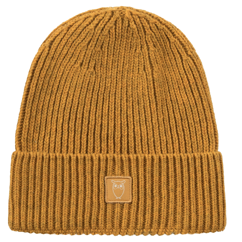 KnowledgeCotton Apparel KnowledgeCotton, Wool Rib Beanie, tinsel