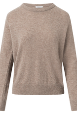 KnowledgeCotton Apparel KnowledgeCotton, Lambswool Crew Neck, kelp melange, L