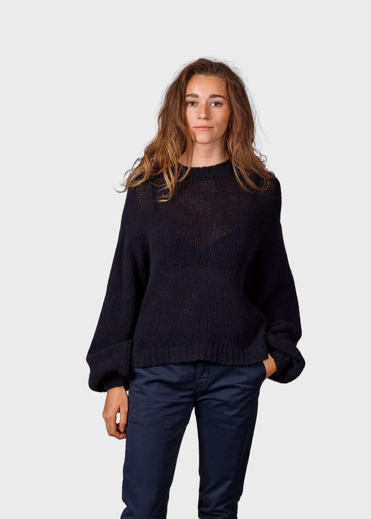 Klitmøller Klitmøller, Fie knit, black, S