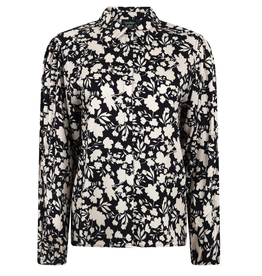 Another-Label Another-Label, Jayla Shirt l/s, black flower, XS