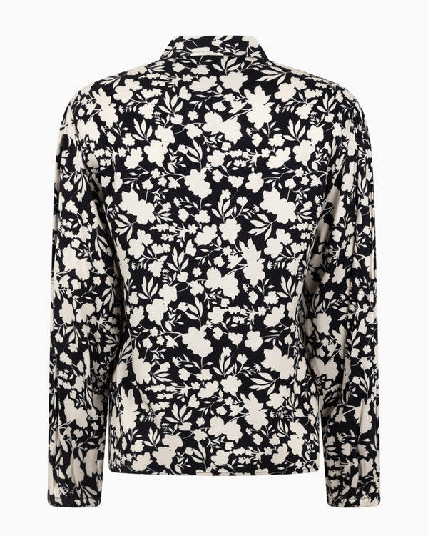 Another-Label Another-Label, Jayla Shirt l/s, black flower, XS