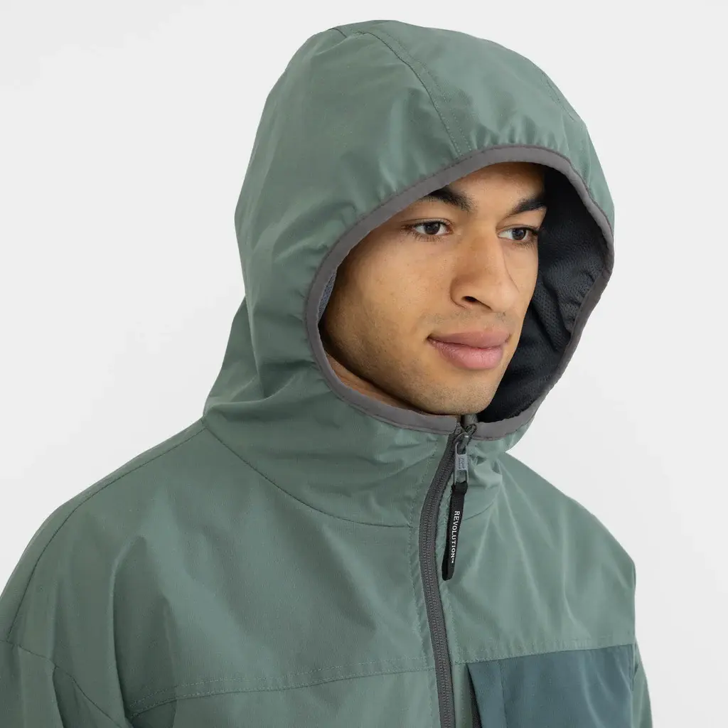 RVLT RVLT, 7838 Hooded Track Jacket, dustgreen, S