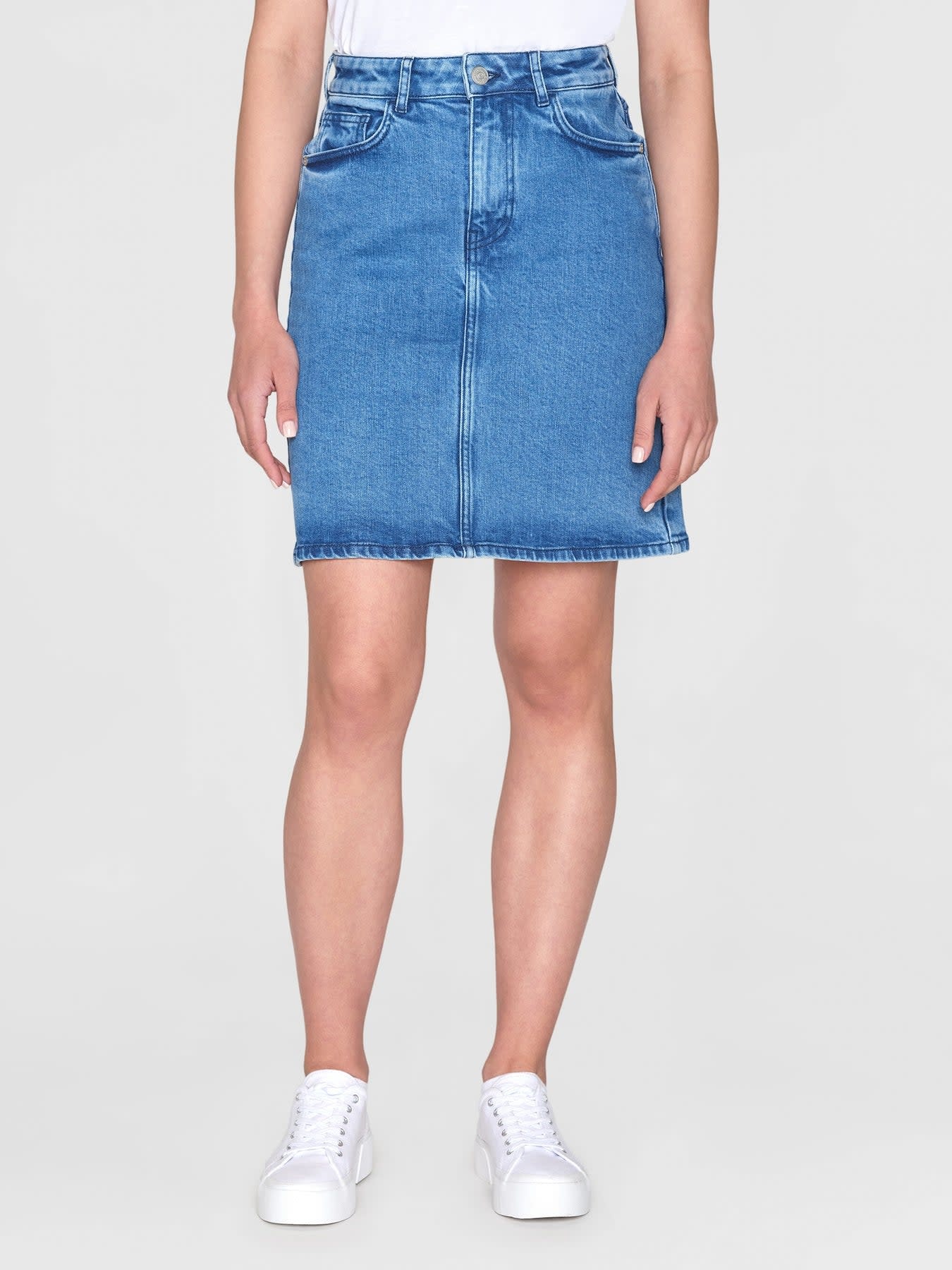 KnowledgeCotton Apparel KnowledgeCotton, Romy Denim Skirt, light blue, 36 (S)