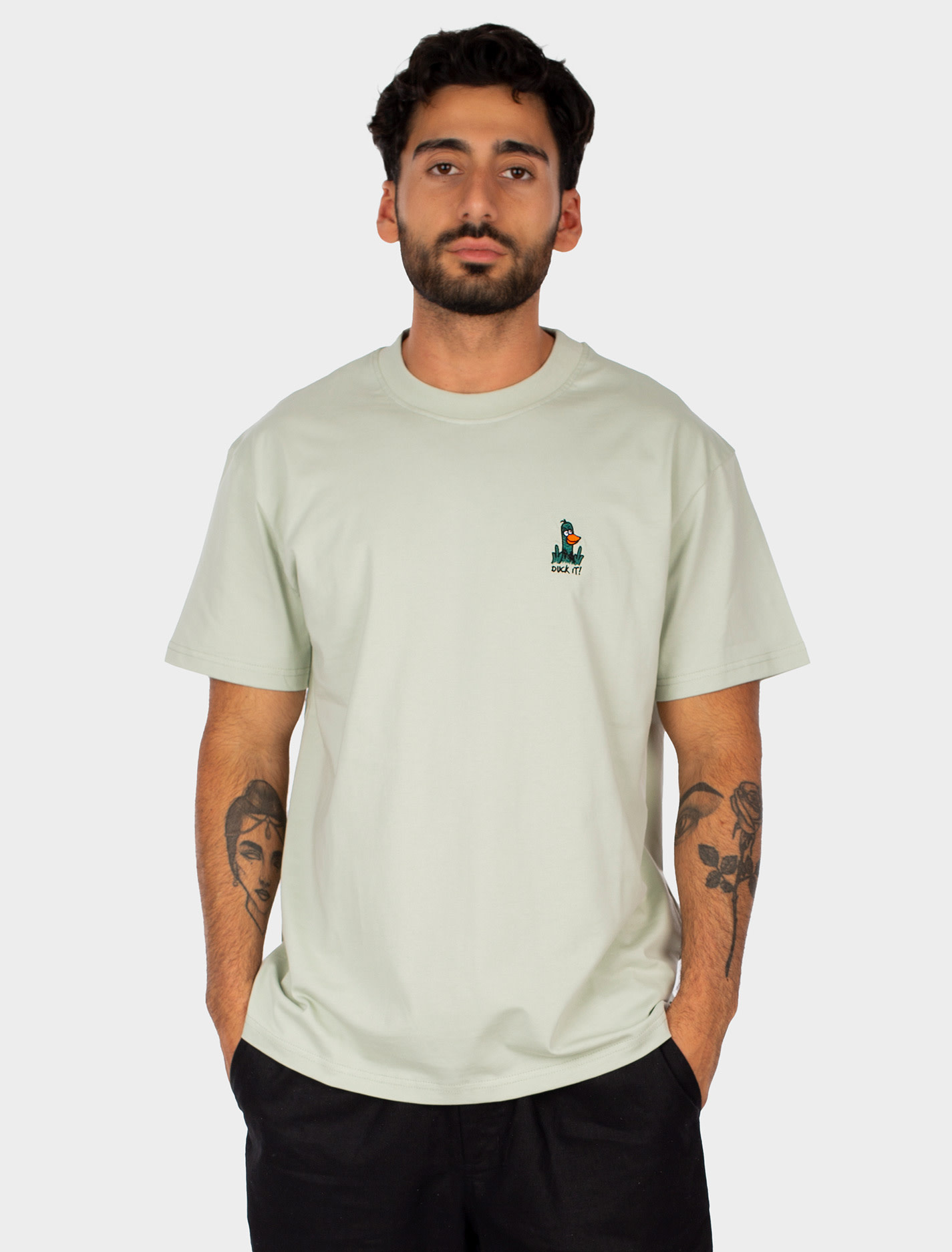 Iriedaily Iriedaily, What The Duck Tee, light sage, S