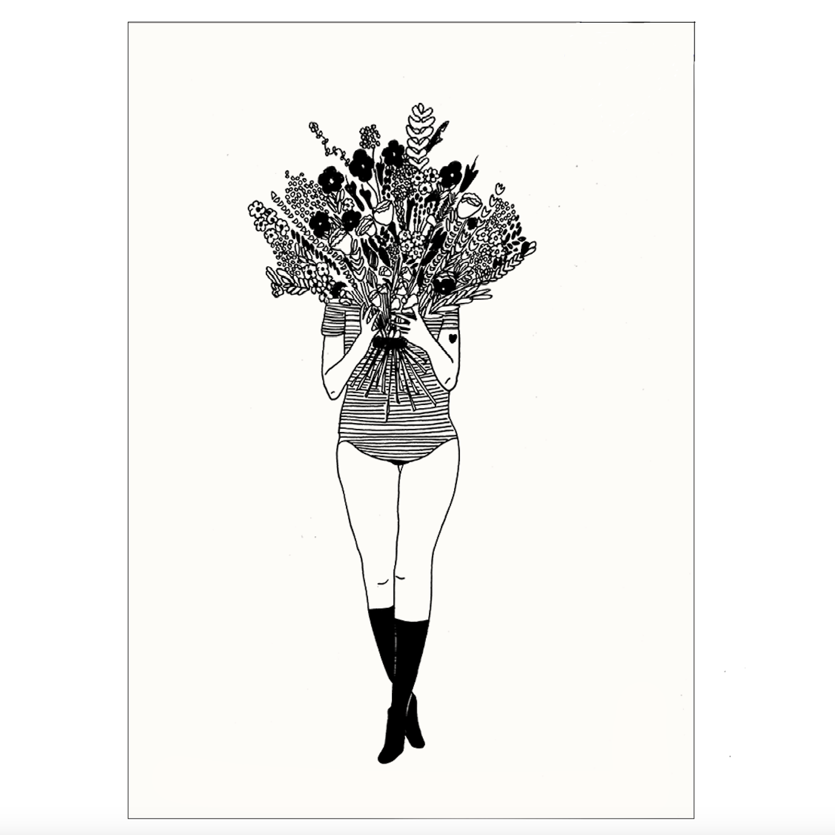 helen b helen b, Postkarte, flower girl