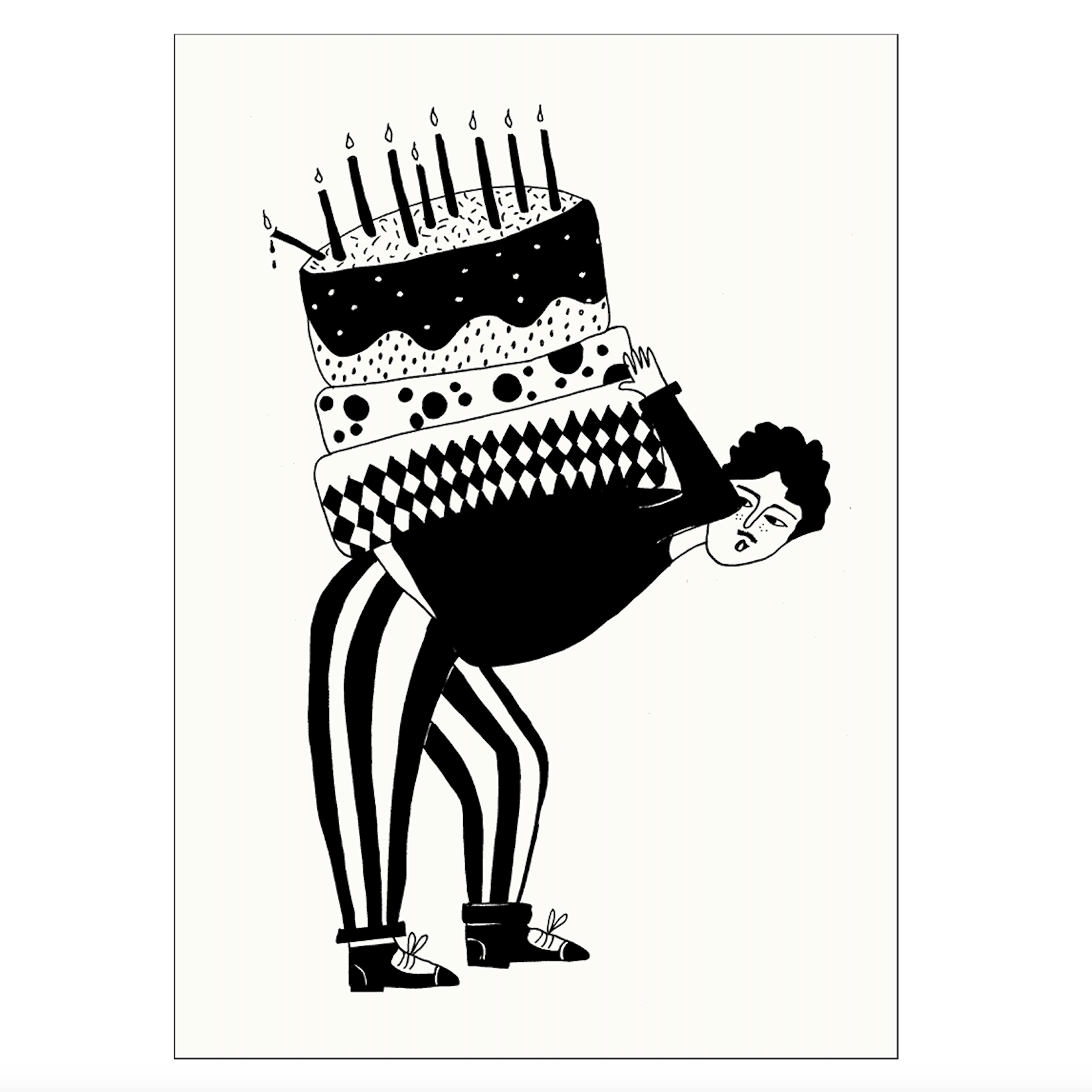 helen b helen b, Postkarte, birthday cake