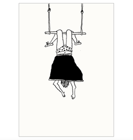 helen b helen b, Postkarte, trapeze girl