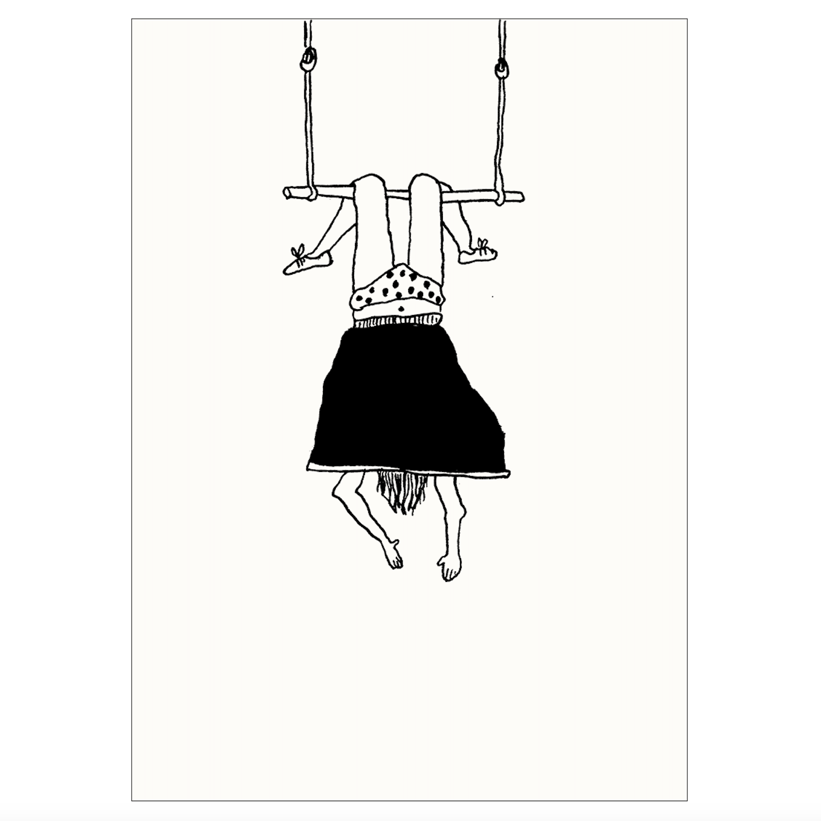 helen b helen b, Postkarte, trapeze girl