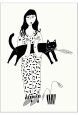 helen b helen b, Postkarte, black cat
