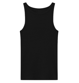 KnowledgeCotton Apparel KnowledgeCotton, Racer Rib Top, black jet, M