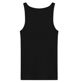 KnowledgeCotton Apparel KnowledgeCotton, Racer Rib Top, black jet, S