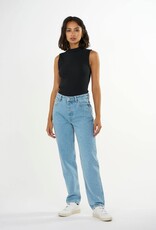 KnowledgeCotton Apparel KnowledgeCotton, High Neck Rib Top, black jet, L