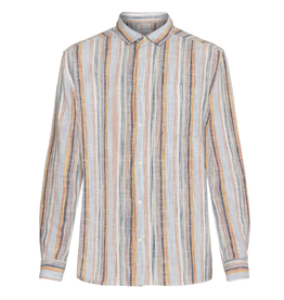 KnowledgeCotton Apparel KnowledgeCotton, Loose Striped Linen Shirt, multicolored, XL