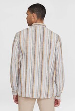 KnowledgeCotton Apparel KnowledgeCotton, Loose Striped Linen Shirt, multicolored, XL