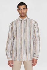 KnowledgeCotton Apparel KnowledgeCotton, Loose Striped Linen Shirt, multicolored, S