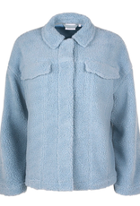 KnowledgeCotton Apparel KnowledgeCotton, Teddy Trucker Jacket, asley blue, L