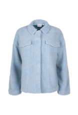 KnowledgeCotton Apparel KnowledgeCotton, Teddy Trucker Jacket, asley blue, S