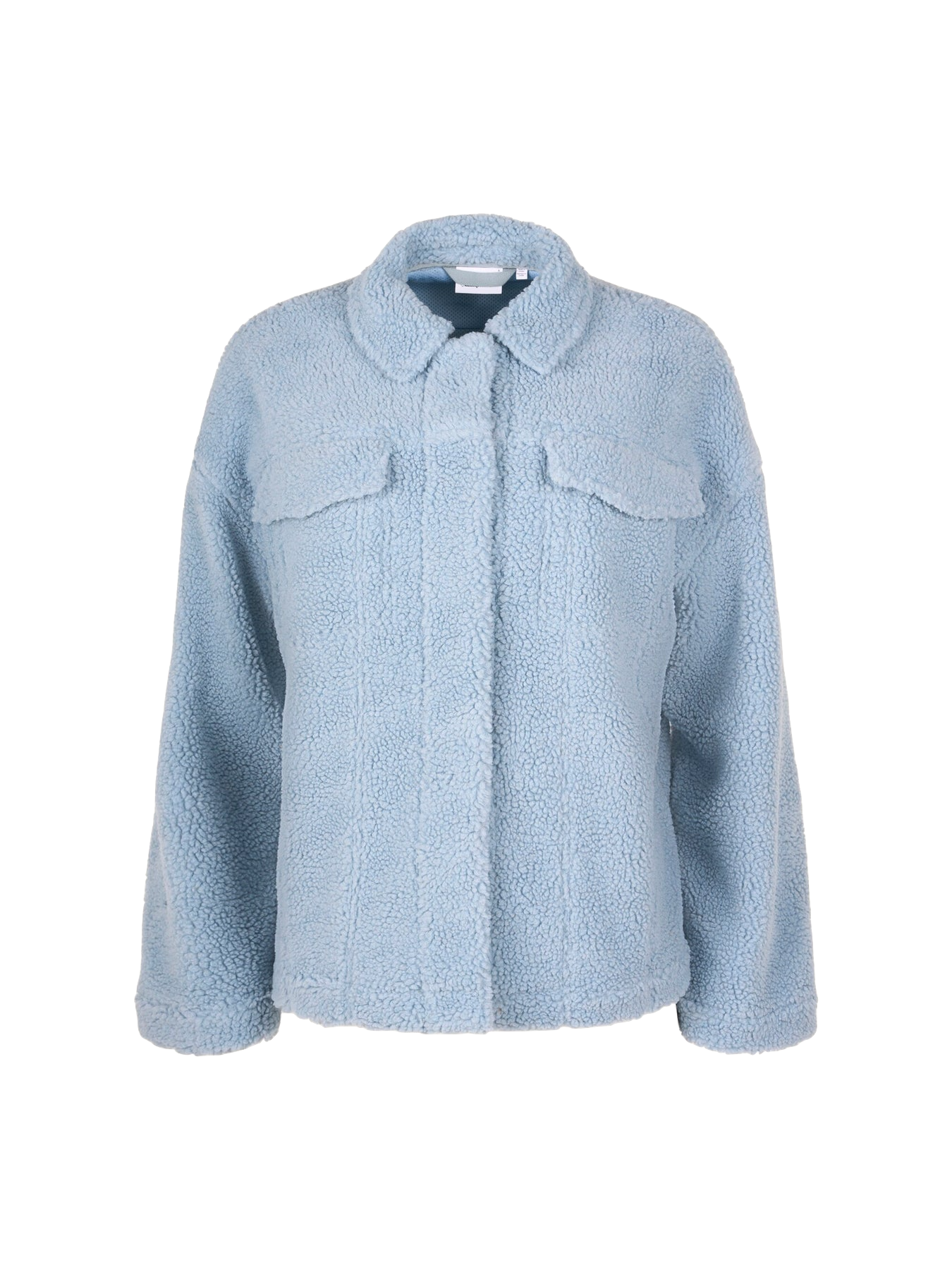 KnowledgeCotton Apparel KnowledgeCotton, Teddy Trucker Jacket, asley blue, S