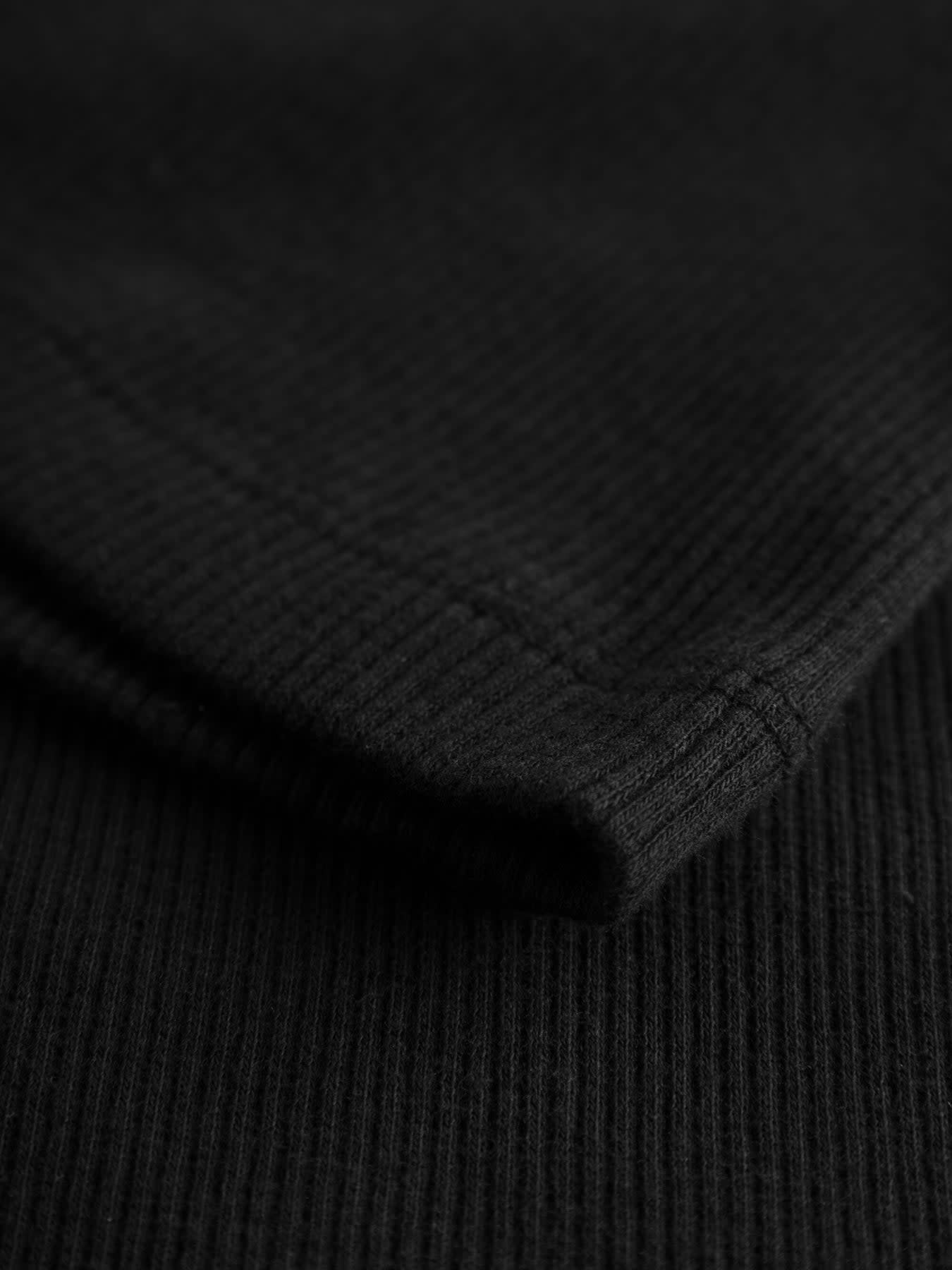 KnowledgeCotton Apparel KnowledgeCotton, High Neck Rib Top, black jet, L