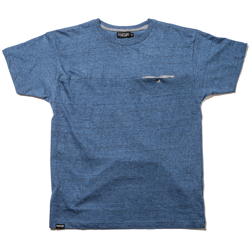 Safari Safari, Hidden T-Shirt, blue melange, M