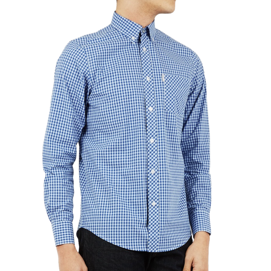 Ben Sherman, Gingham Mod, sky blue, L