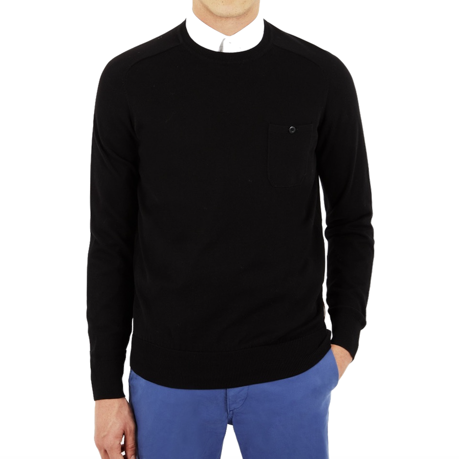 Ben Sherman, The Crew Neck, jet black, M