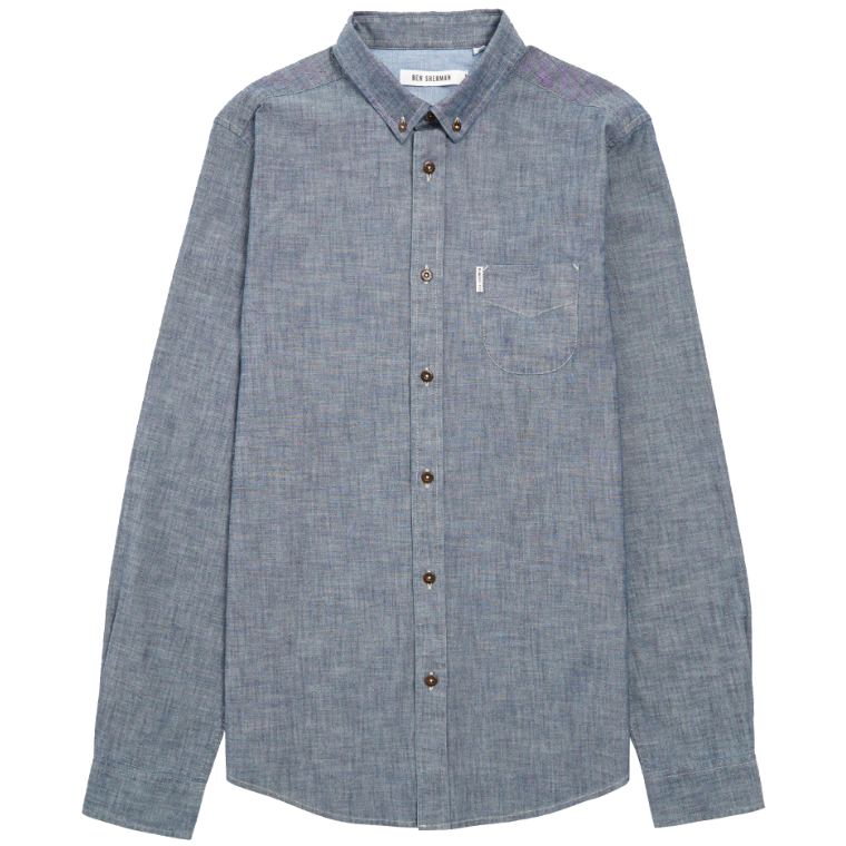 Ben Sherman, EA1, Captains blue,  chambray, XL