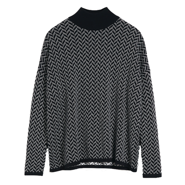 Armedangels Armedangels, Ivannaa Herringbone, black/white, M