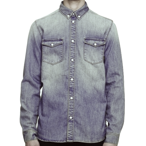 WESC, Maccoy Denim Shirt, Washed Out, S