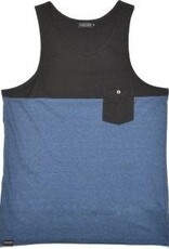 Safari Safari, 3-Tone Tanktop, black/blue melange, L