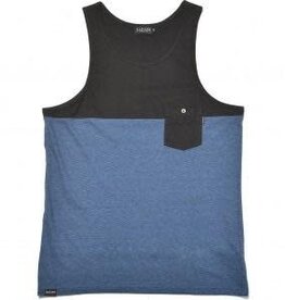 Safari Safari, 3-Tone Tanktop, black/blue melange, L