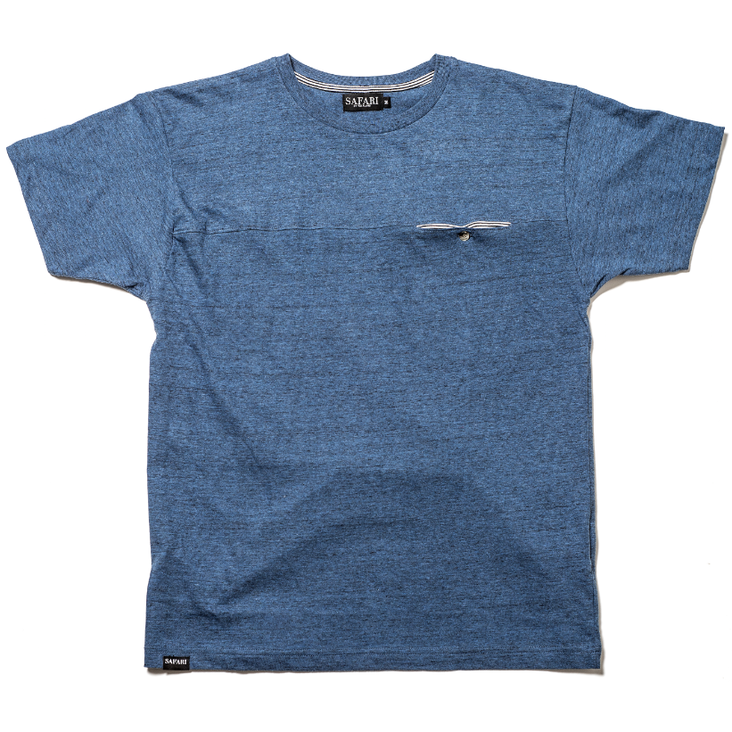 Safari Safari, Hidden T-Shirt, blue melange, XL