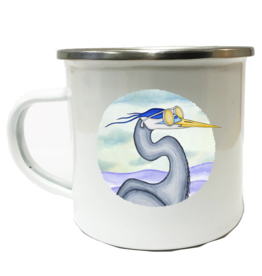 Lakor Lakor, Enamel Mug, egret