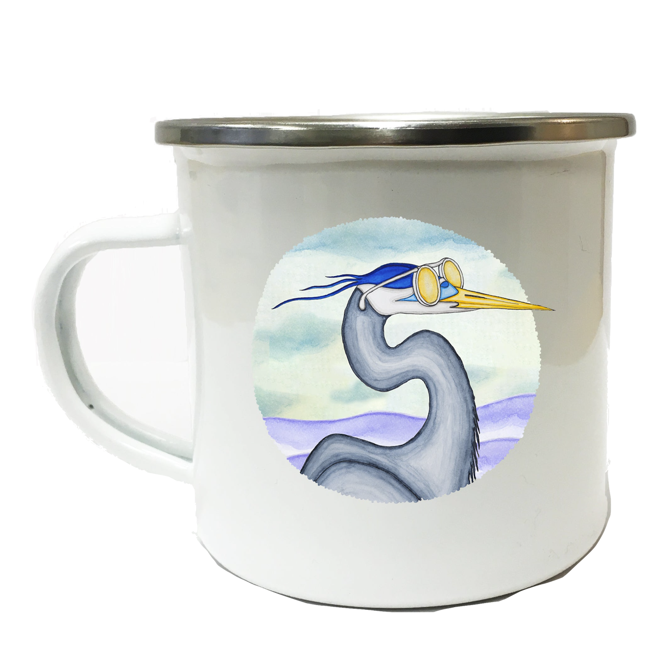 Lakor Lakor, Enamel Mug, egret