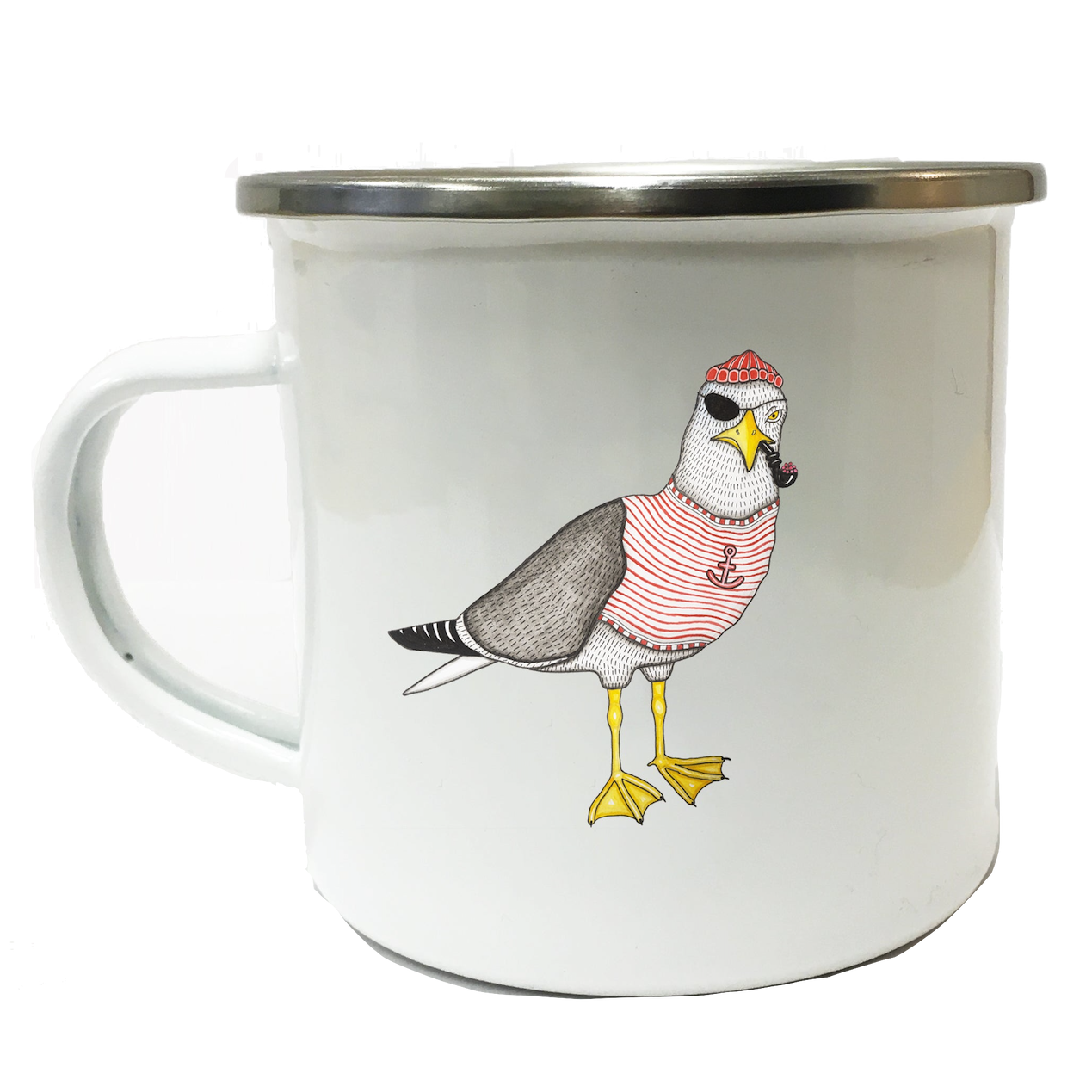 Lakor Lakor, Enamel Mug, seaborn seagull